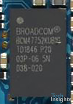 Broadcom BCM47752 GNSS Receiver with Integrated Sensor Hub